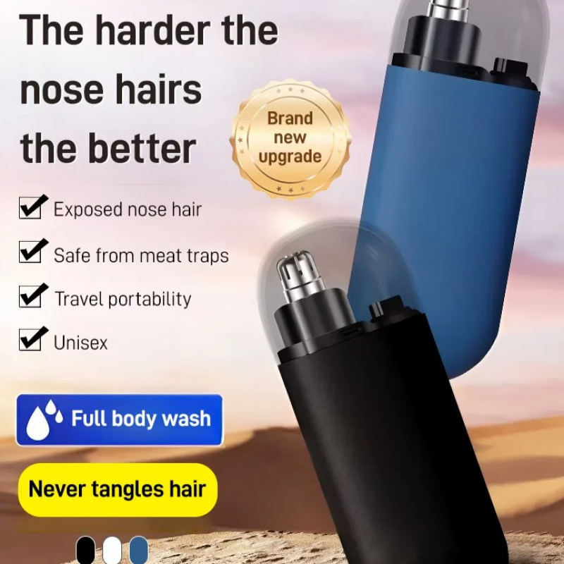 Nose Trimmer - メンズミニ電動鼻毛トリマー USB充電式 防水 静音 鼻毛トリマー
