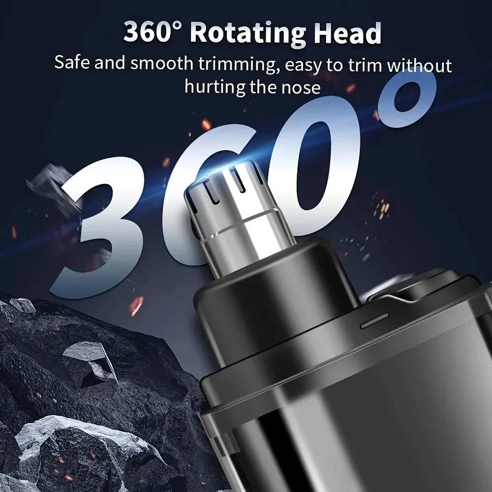 男性用USB充電式鼻毛・耳毛トリマー。携帯に便利なミニサイズ - Mens Grooming Travel Kit のレビューと価格