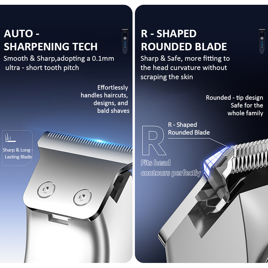 男性用プロフェッショナル家庭用ヘアクリッパー グラデーション - Hair Clipper のレビューと価格