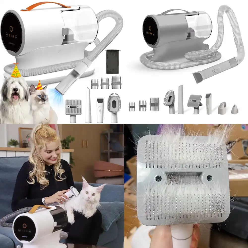 AIRROBO USA製ペットグルーミングバキューム（犬猫用 - Grooming Kit のレビューと価格