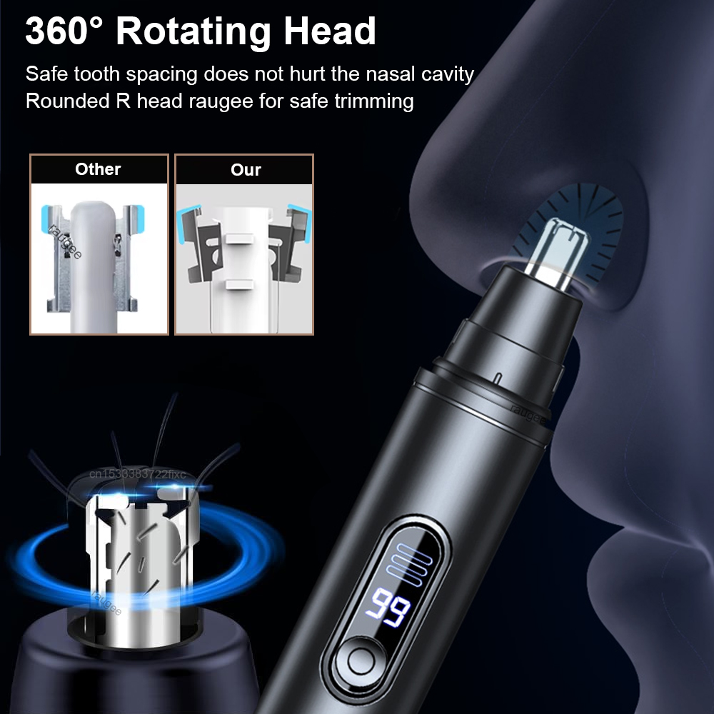 ミニ電気鼻毛トリマー男性用自動シェービング鼻毛バリカン充電式 - Nose Trimmer のレビューと価格