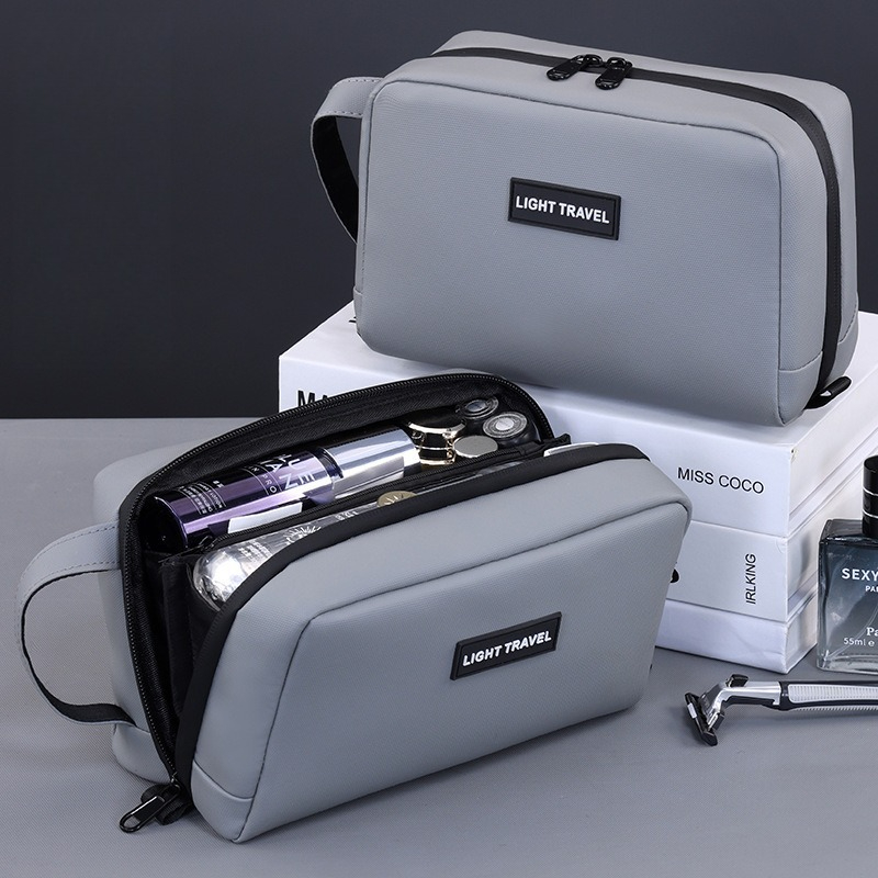 防水ハンドヘルドメイクアップバッグ、耐久性のある男性用トラベ - Mens Grooming Travel Kit のレビューと価格