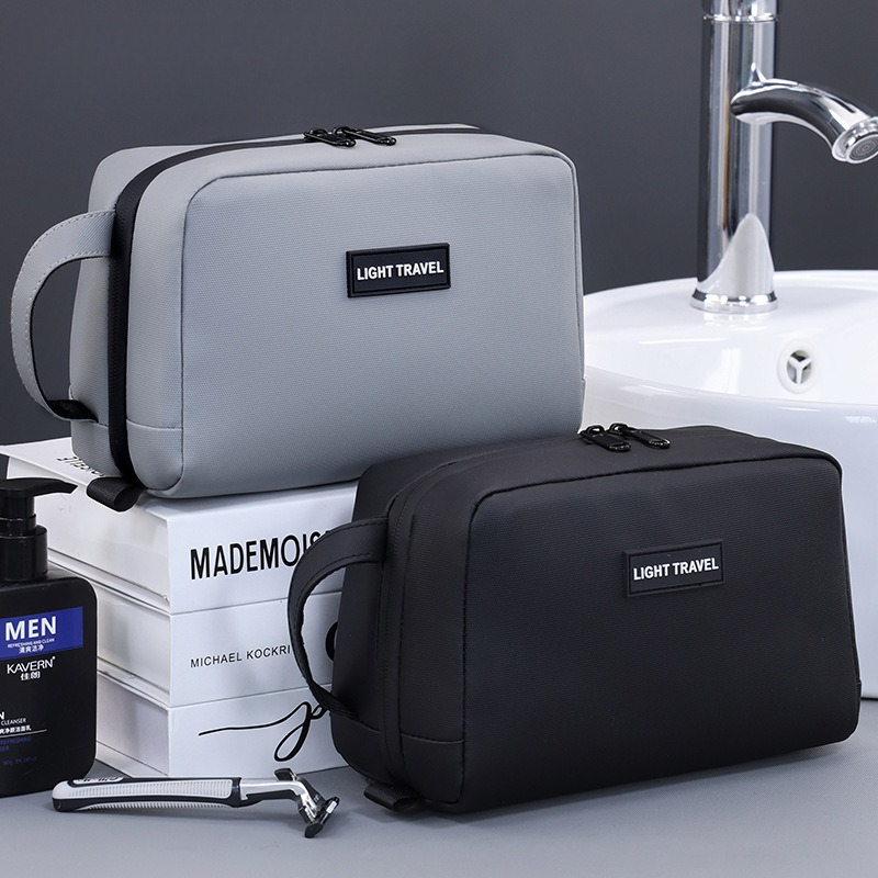 防水ハンドヘルドメイクアップバッグ、耐久性のある男性用トラベ - Mens Grooming Travel Kit のレビューと価格