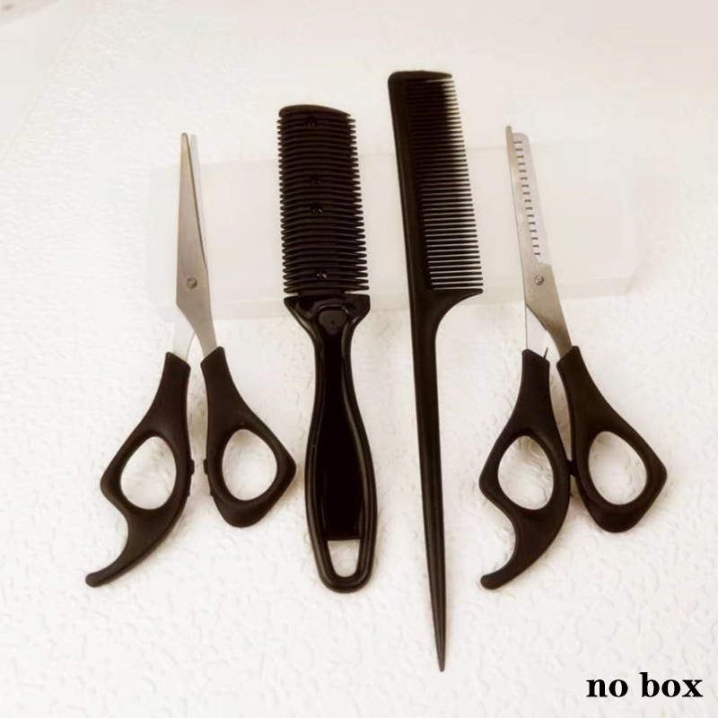 「4本セット ヘアカット用ハサミ、理容師用ハサミ、間引きハサ - Grooming Scissors のレビューと価格
