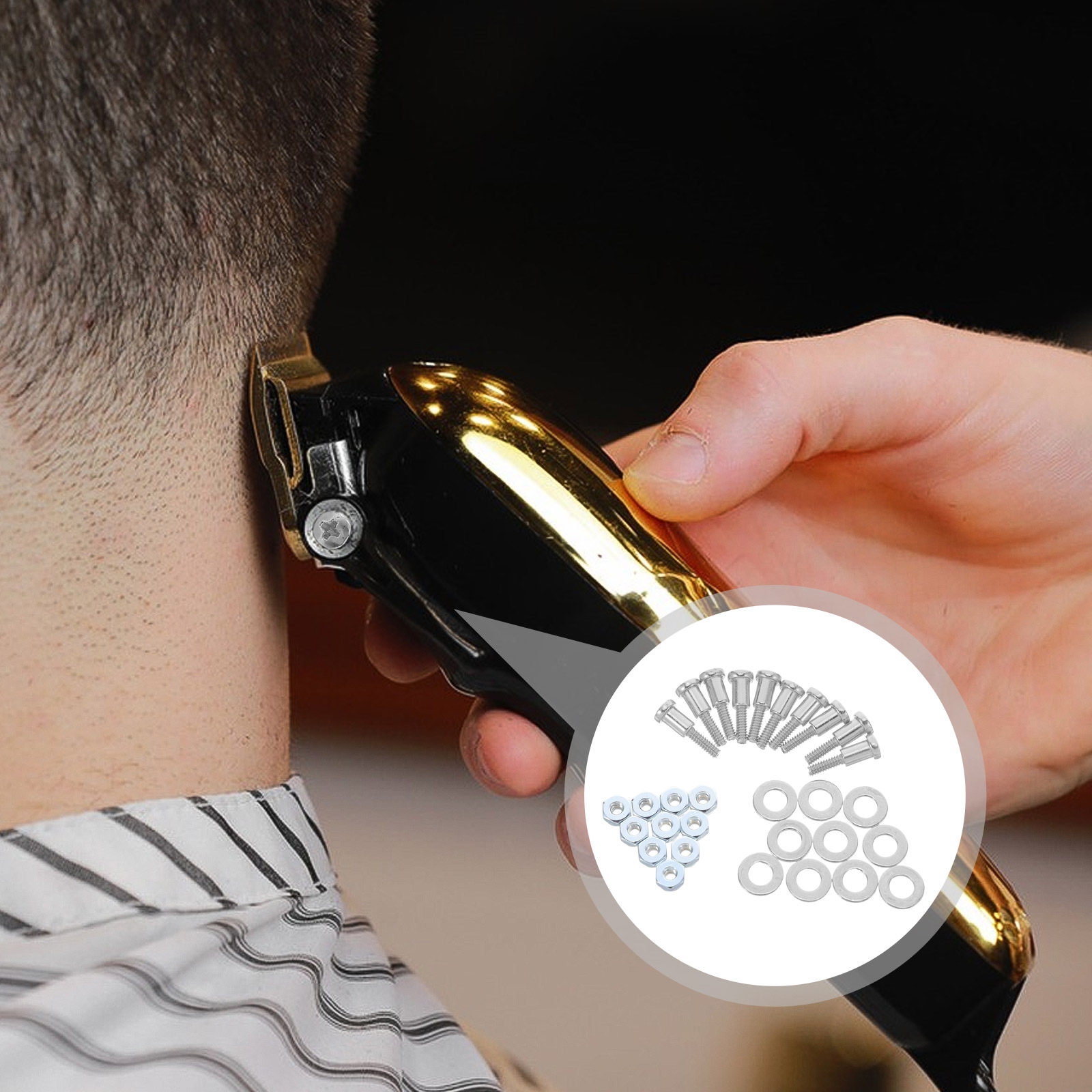 ヘアクリッパー修理用ネジセット。調整ロッド固定ネジ、ナット、 - Hair Clipper のレビューと価格