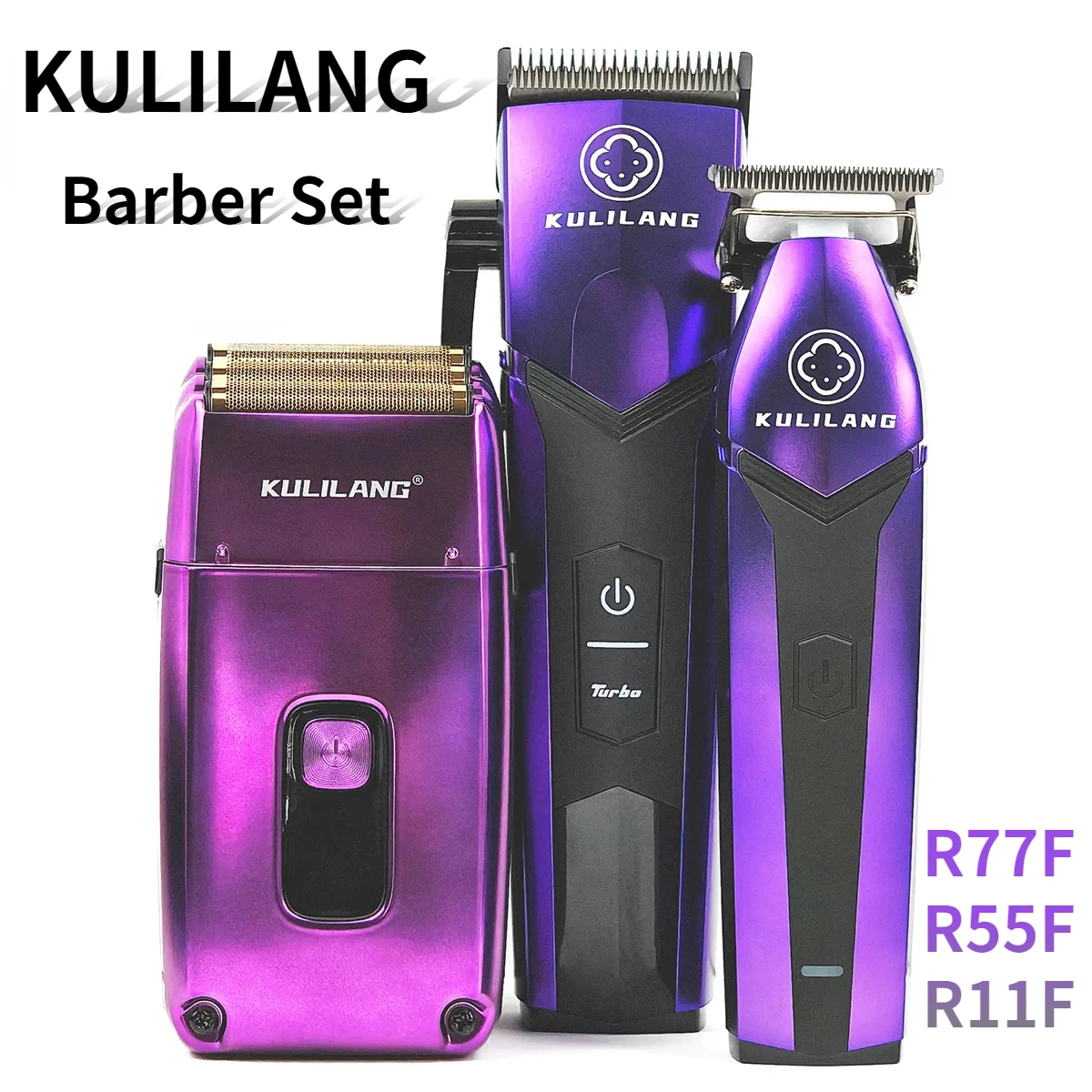Kulilang-男性用の超静音電気バリカン,プロの理髪店セ - Beard Oil のレビューと価格