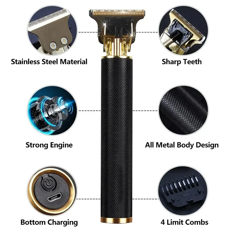 電動バリカンとアクセサリー T9 クリッパー 充電式 メンズ - Electric Shaver Rotary のレビューと価格
