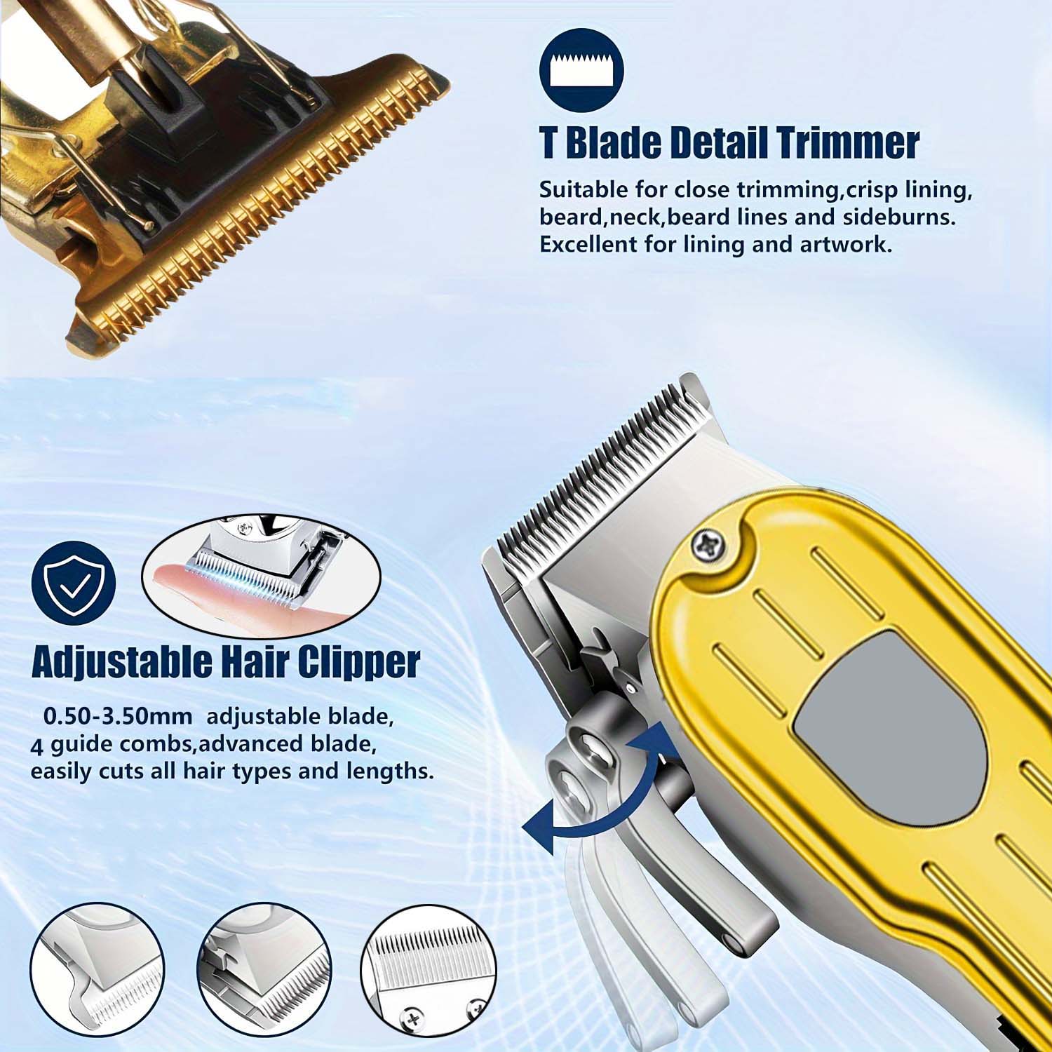 2 in 1電動バリカン＆T字型トリマーセット（男性用）-コ - Grooming Kit のレビューと価格