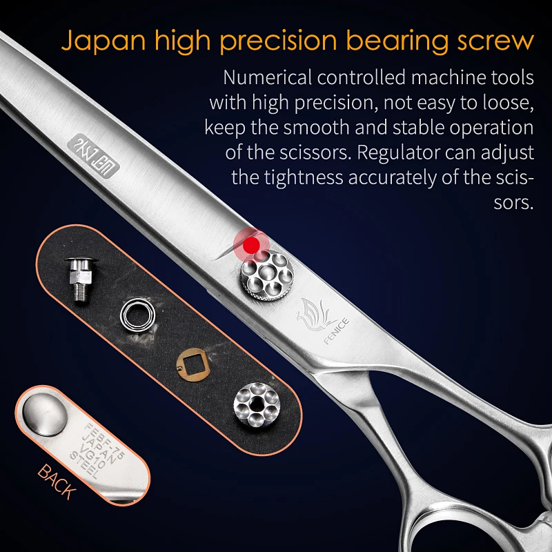 フェニチェ犬用グルーミングハサミ 7/7.5/8インチ JP - Grooming Scissors のレビューと価格