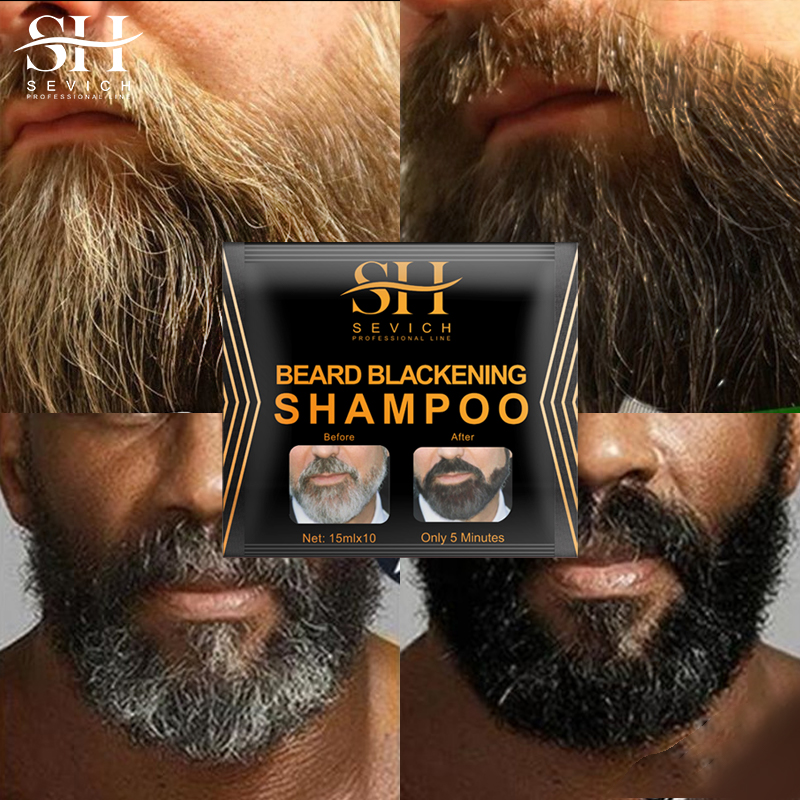 1/10 個天然染毛剤黒ひげシャンプー植物ベースの自然な長期 - Beard Oil のレビューと価格