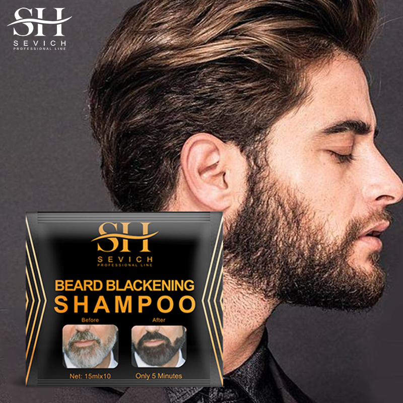 1/10 個天然染毛剤黒ひげシャンプー植物ベースの自然な長期 - Beard Oil のレビューと価格