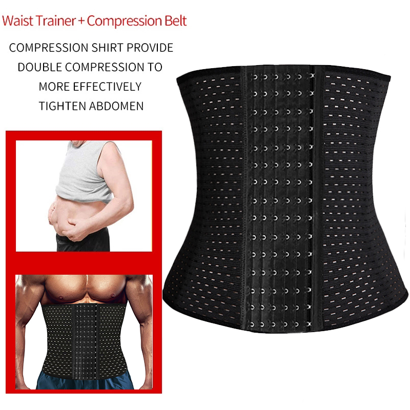 男性用痩身ボディシェイパー,ウエストトレーナー,腹部と腹部を - Body Trimmer のレビューと価格