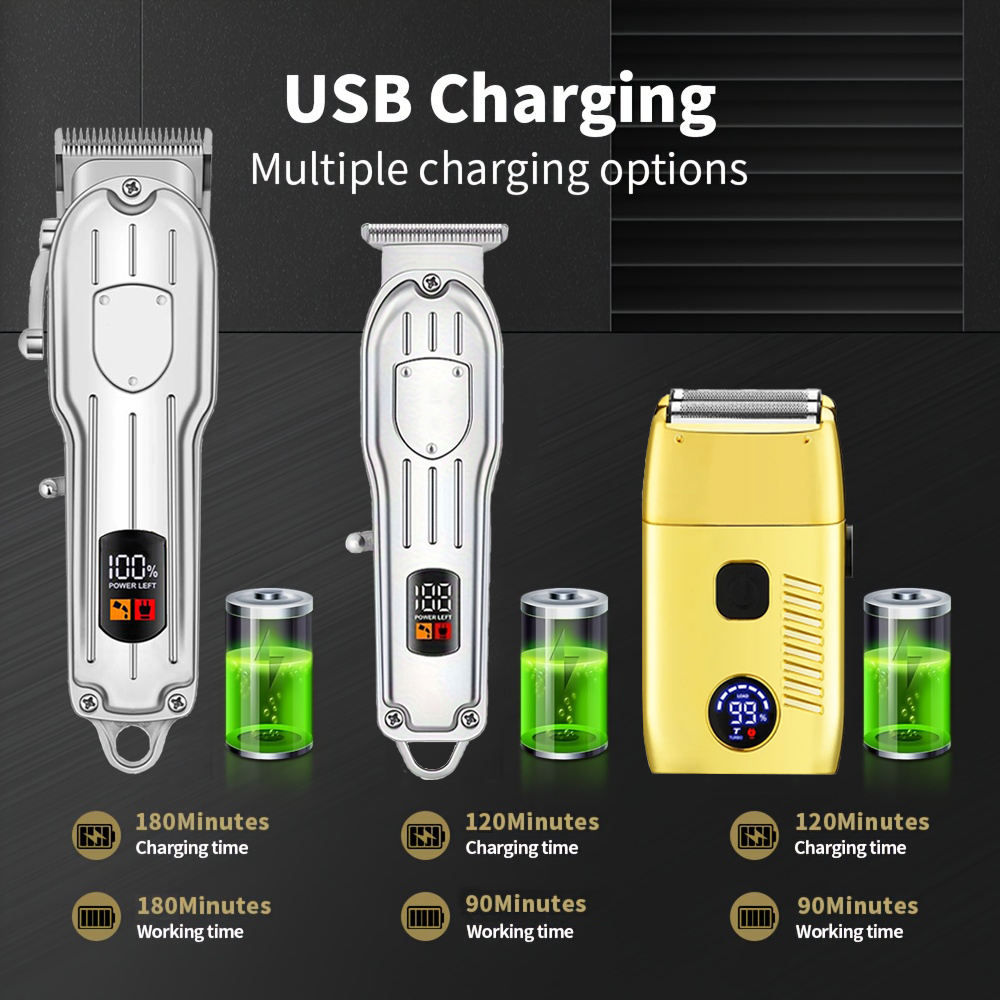 電動バリカン メンズシェーバー USB充電式バリカン＆トリマ - Electric Shaver Rotary のレビューと価格