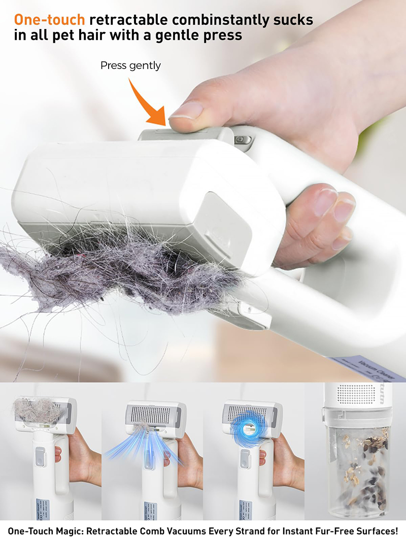 5 in 1コードレスハンディペットグルーミング掃除機キット - Grooming Kit のレビューと価格